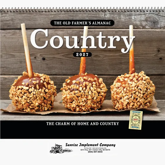 The Old Farmer's Almanac® Country 2027 Spiral-Bound Wall Calendar