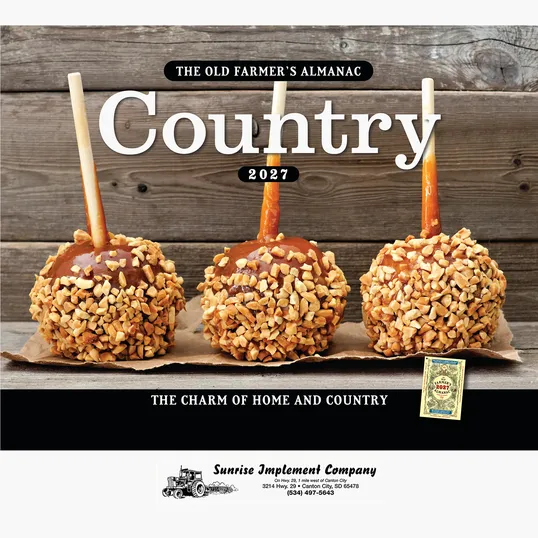 The Old Farmer's Almanac® Country 2027 Stapled Wall Calendar