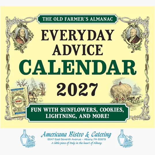 The Old Farmer's Almanac® 2027 Wall Calendar, Stapled