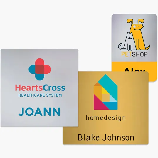 Beacon Charleston Plastic Name Badge, Custom Sized