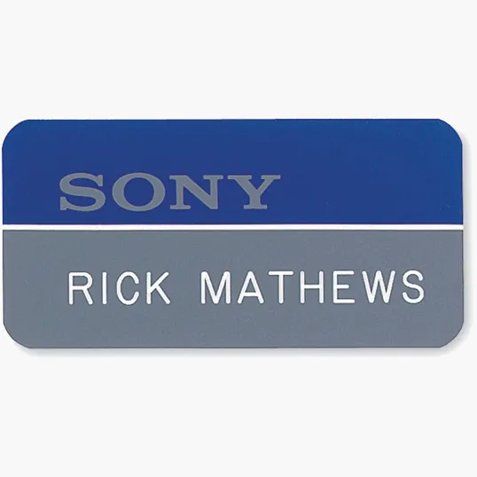 Chicago Plastic Name Badge, Custom Sized