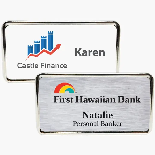 Metal Name Badge (Standard 3 x 1-5/8)