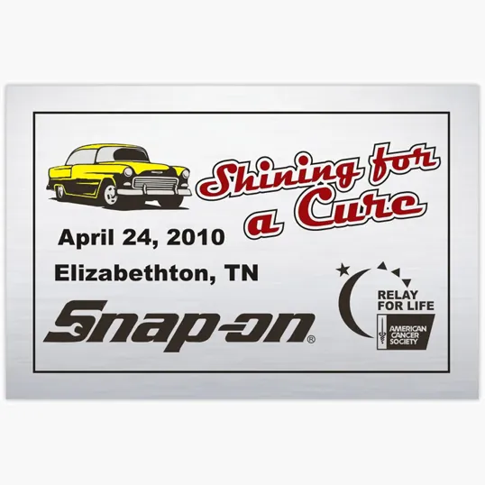 Beacon Full Color Dash Plaques, Custom Sized 3–6 sq. in.