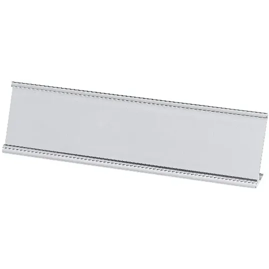 Metal Desk Plate Holder, 2" x 10"