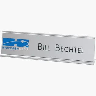 Picture For 2-Ply Plastic Desk & Wall Plate Engraved and Printed: 8" x 2"