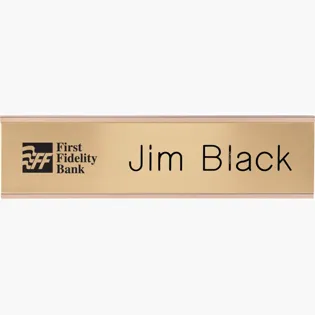 Picture For 2-Ply Plastic Desk & Wall Plate Engraved Only: 8" x 2"