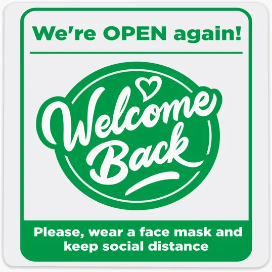 Economy Plastic Signs, 100–125 sq. in.