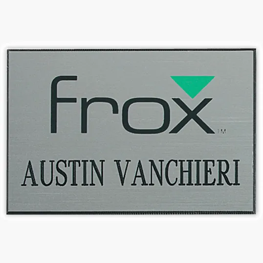 Beacon Hollywood Plastic Name Badge, Custom Sized