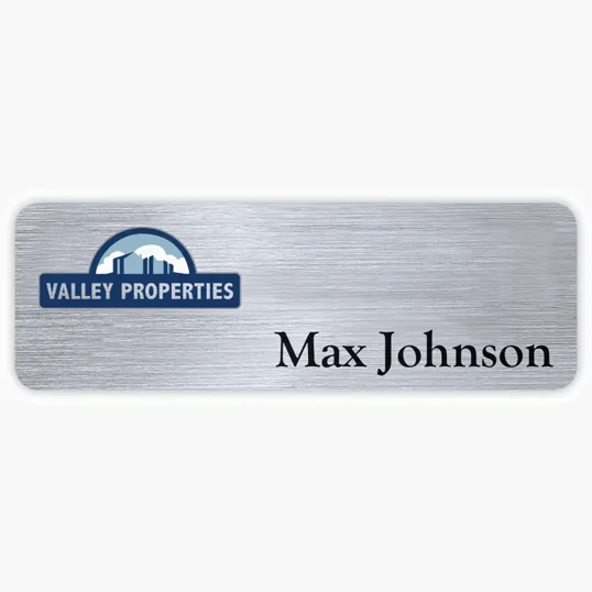 Hollywood Plastic Express Name Badge, 1" x 3"