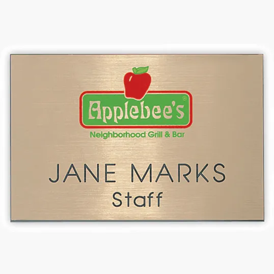 Beacon Hollywood Plastic Express Name Badge, 2" x 3"