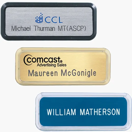 Beacon Las Vegas Plastic Name Badge, Standard Size