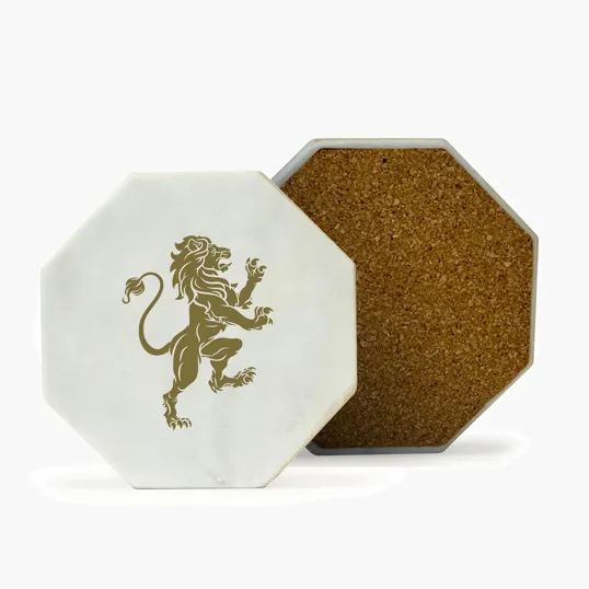 Beacon Marble Octagon Coaster