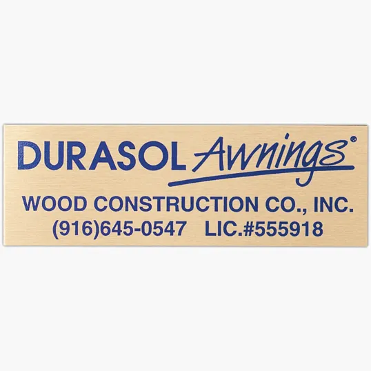 Beacon Custom Aluminum Sign Plate, 25-30 sq. in.