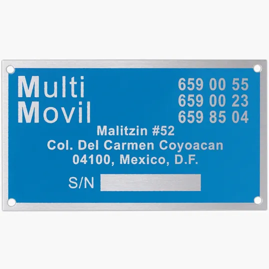 Beacon Custom Aluminum Sign Plate, 30-40 sq. in.