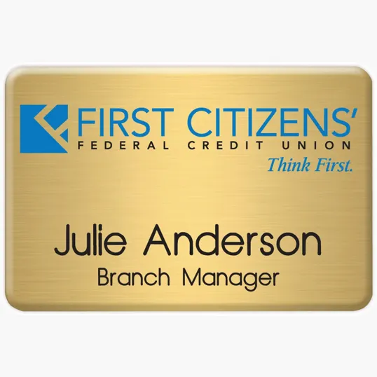 Beacon New York Custom Metal Name Badge
