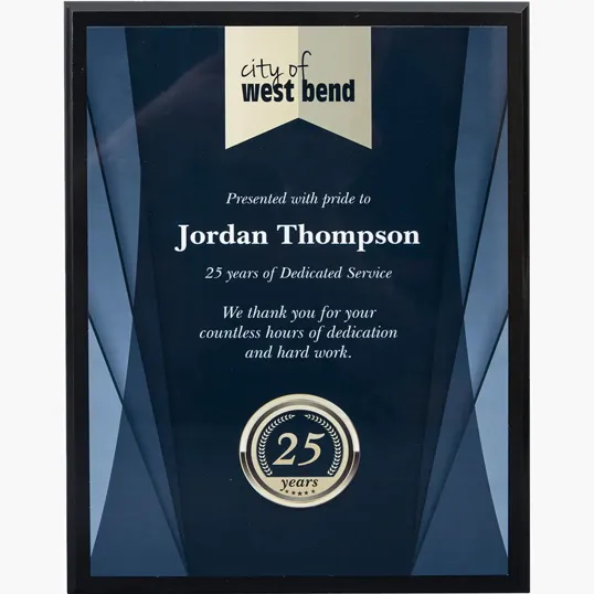 Beacon Sublimated Plaque, 9" x 12" Vertical