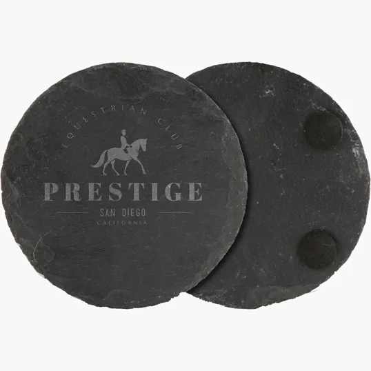 Beacon Round Slate Coaster