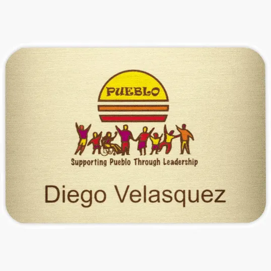 Beacon Savannah Express Metal Name Badge, 2" x 3"