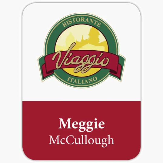 Beacon St. Paul Plastic Name Badge, Custom Sized