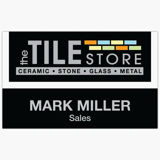 Beacon St. Paul Plastic Name Badge, Custom Sized