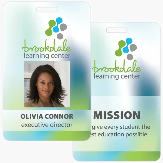 Tacoma Plastic Photo Name Badge, 2-1/8" x 3-3/8"