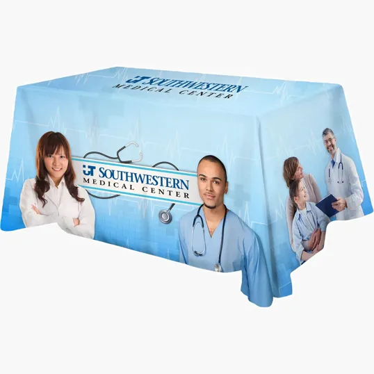 Beacon Polyester Digital Direct Print Table Cover, 6 Foot