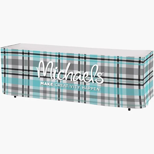 All Over Full Color 3-Sided 8-Foot Table Skirt