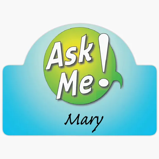 Beacon Value Reusable Name Badge, 2-3/4" x 2"