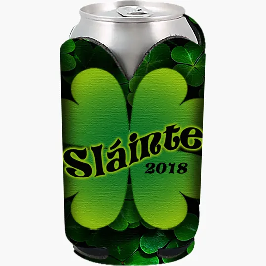 Full Color Shamrock Scuba Can Cooler