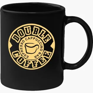 Picture For 1 Color Ceramic Mug: Black