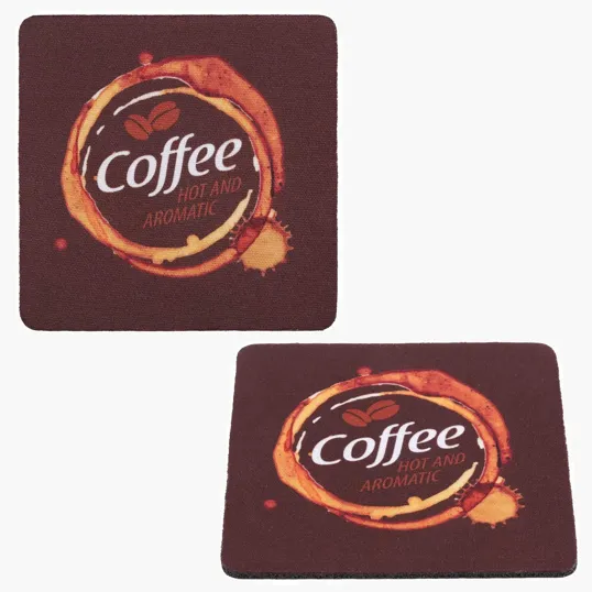 Full Color 4" Square Rubber Coaster