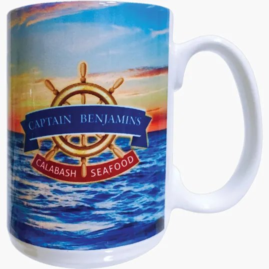 Full Color 15 oz White Ceramic Mug