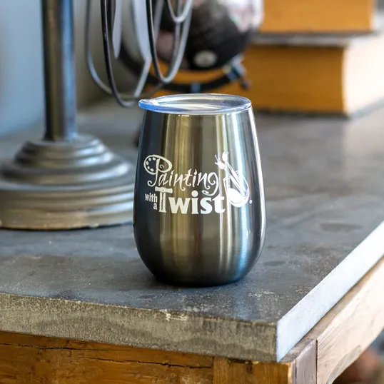 Stainless Stemless Wine Tumbler, 10 oz.