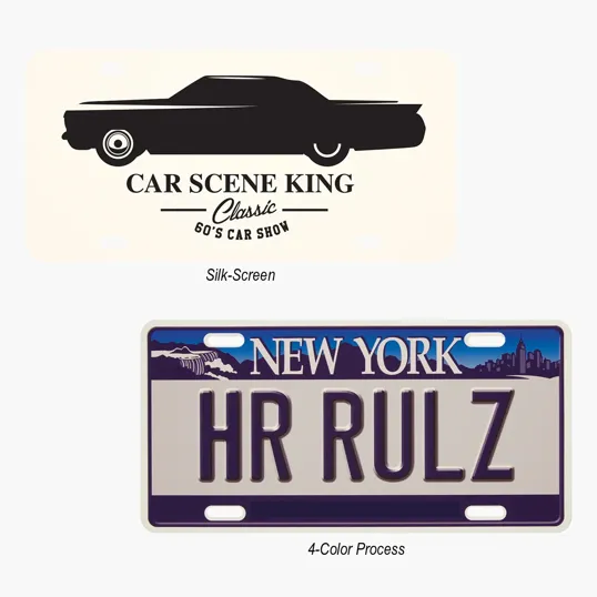 Custom License Plate, 12" x 6" Poly Plastic — view 2