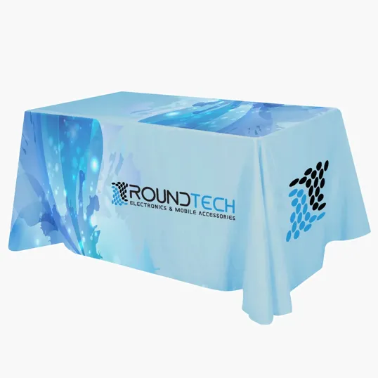 Flat All Over Dye Sub Table Cover, Fits 6' Table