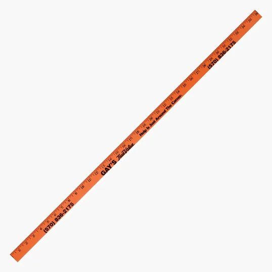 Fluorescent Colorful Enameled Yardstick — view 2