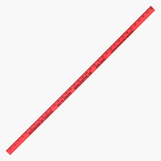 Fluorescent Colorful Enameled Yardstick — view 3