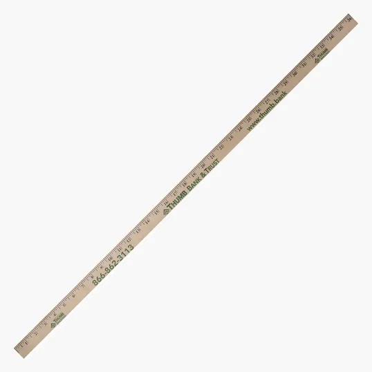 Natural Wood Yardstick, 36" English Scale — view 2