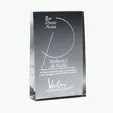 Small Wedge Crystal Award — view 3