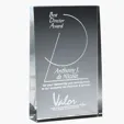 Medium Wedge Crystal Award, 7 Inch — view 3
