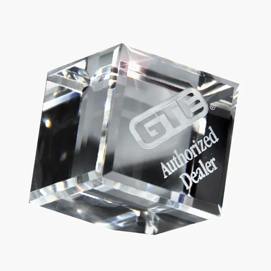 Large Cube Award in Optic Crystal