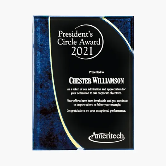 Halley Lucite Acrylic Plaque — view 2