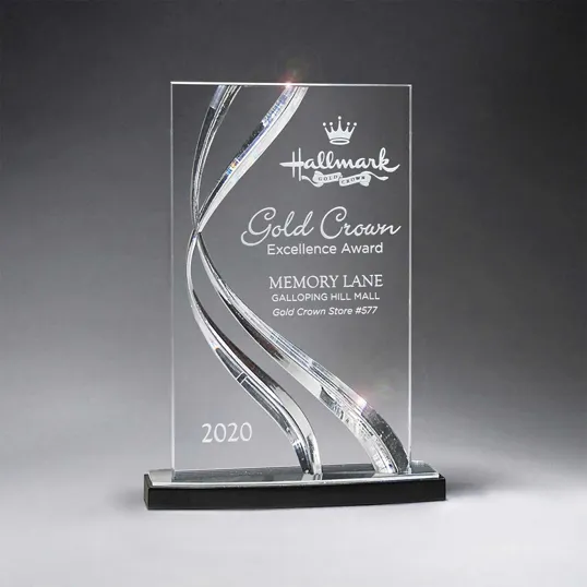 Medium Clear Lucite Acrylic Award