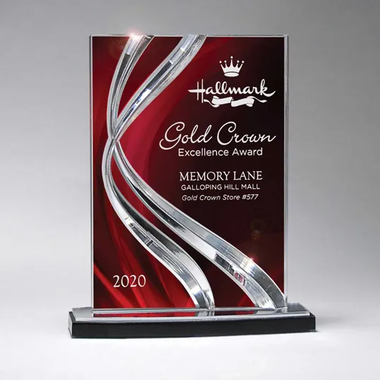 Small Ribbon Award, Lucite Acrylic
