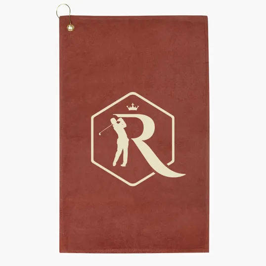 Golf Towel, Patented Poly Velour/Cotton, 16" x 25"