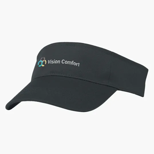 Recycled Polyester Visor with Pre-Curved Brim