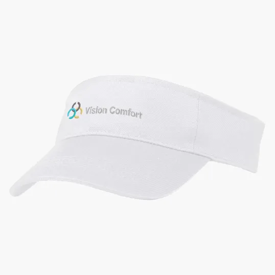 Recycled Polyester Visor with Pre-Curved Brim — view 3