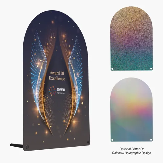 Acrylic Award - Arch Rectangle 10" — view 2