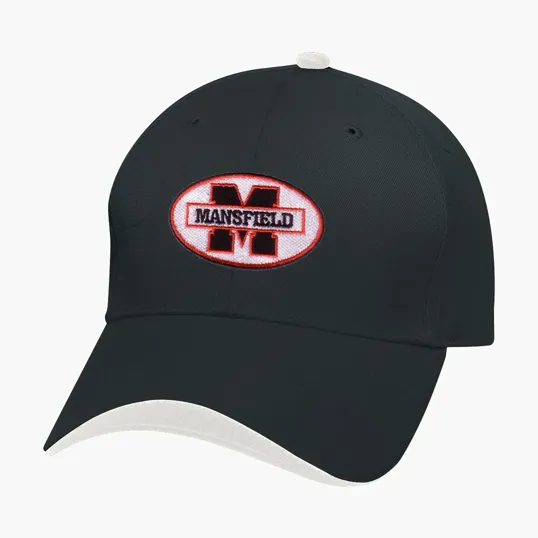 Wave Sandwich Cap, 6-Panel Brushed Cotton Twill — view 4