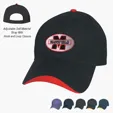 Wave Sandwich Cap, 6-Panel Brushed Cotton Twill